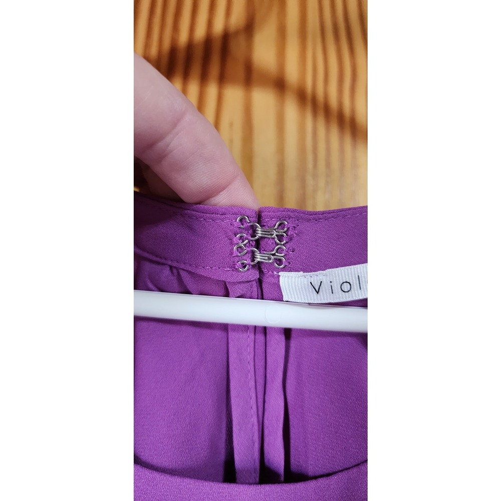 Violet + Claire Purple Sleeveless Blouse Women's XL Flowy Tank Top - Picture 6 of 6